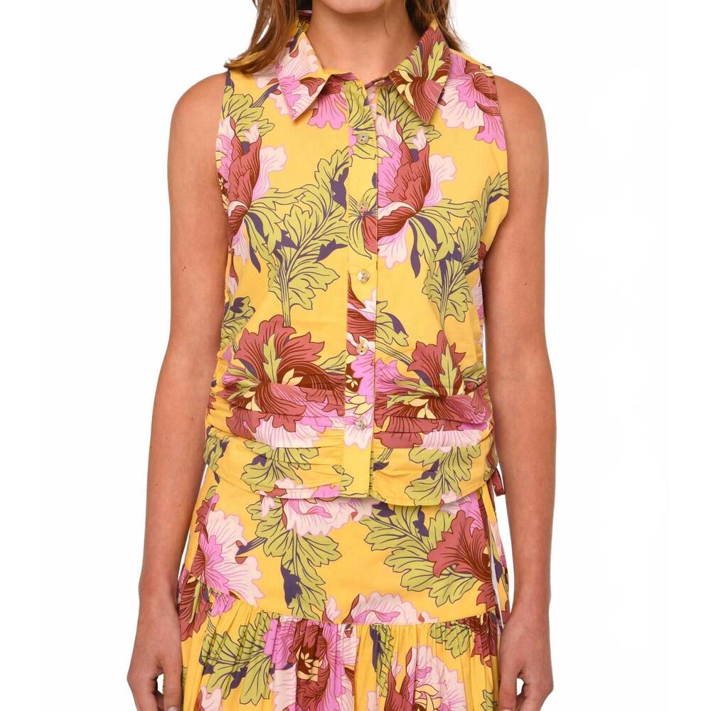 NEW LOVE THE LABEL sylvan sleeveless shirt in modern dandy liberty